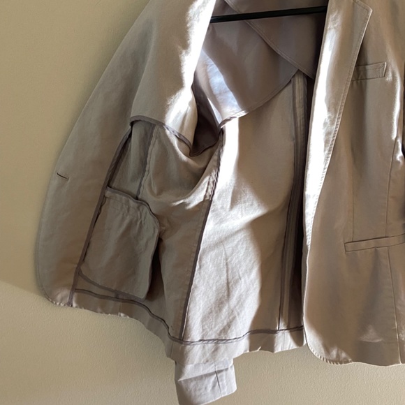 Cotton linen blazer - Picture 4 of 5